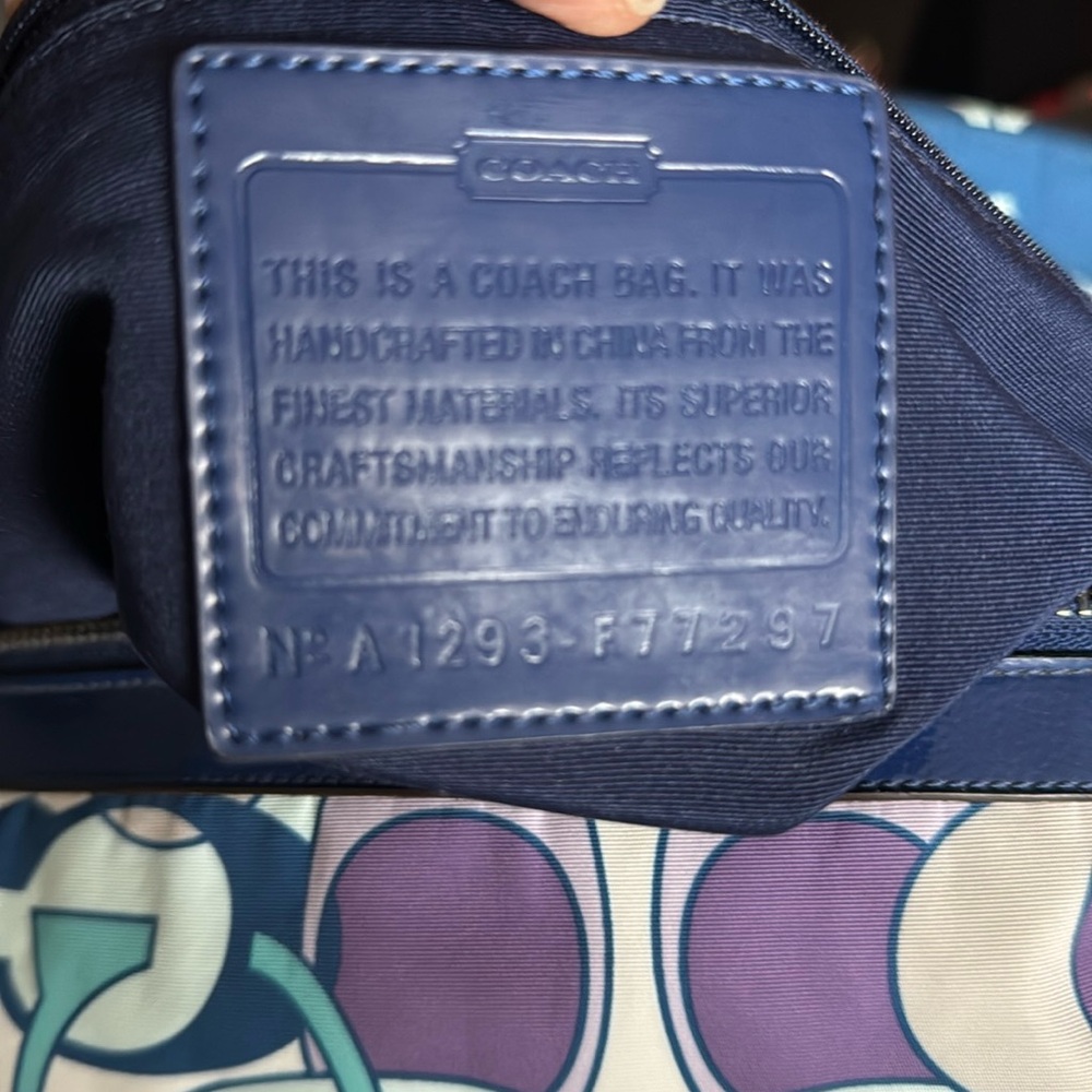 Authentic multicolor coach weekend bag